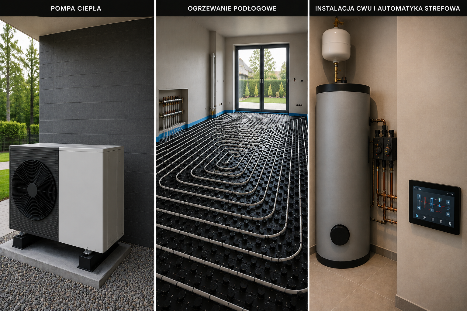 Instalacja grzewcza w domu premium